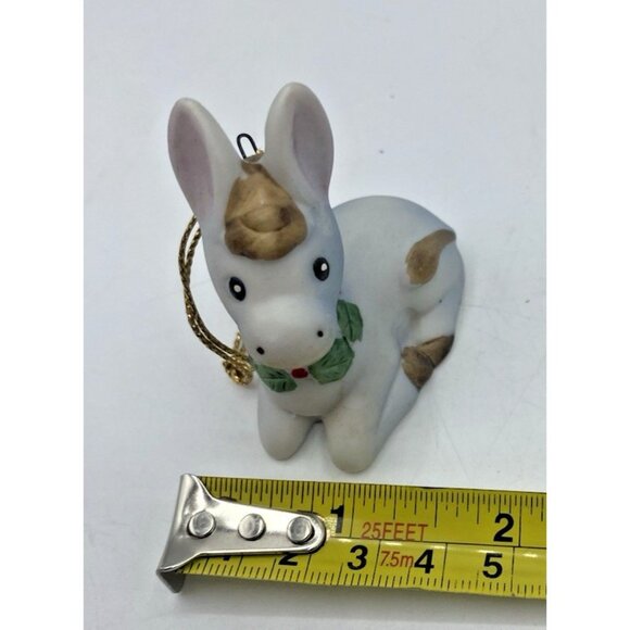 Vtg Homco Baby Donkey Figurine Porcelain Animal Ornament Nativity Holiday Decor - Picture 10 of 10